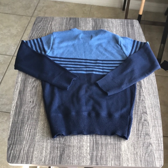 Tahari Blue and Brown Kids Sweater Set - Picture 3 of 5